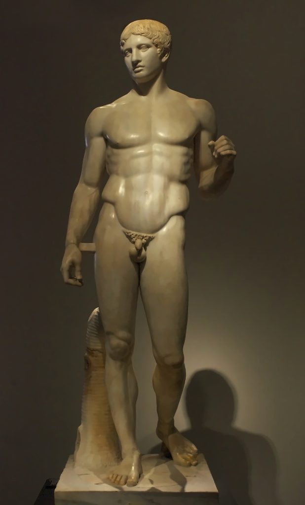 Doriforo di Policleto, copia romana da Pompei, Museo Archeologico Nazionale di Napoli