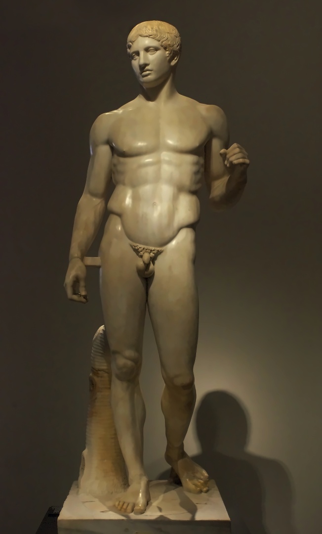 Doriforo di Policleto, copia romana da Pompei, Museo Archeologico Nazionale di Napoli
